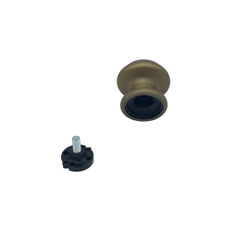 Pomolo fisso per porta SAGUATTI 178/60GB in alluminio bronzo satinato