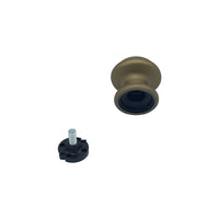 Pomolo fisso per porta SAGUATTI 178/60GB in alluminio bronzo satinato