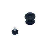 Pomolo fisso per porta SAGUATTI 178/60ZB in alluminio nero opaco