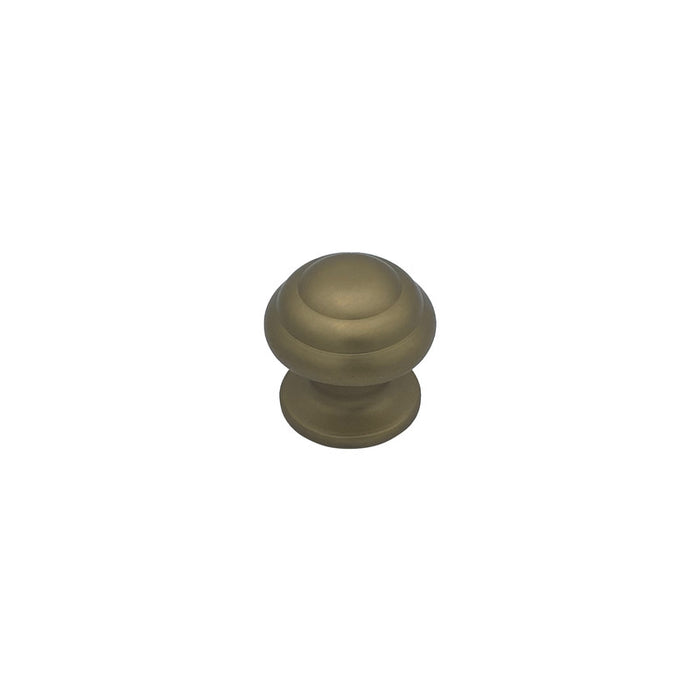 Pomolo fisso per porta SAGUATTI 178/60GB in alluminio bronzo satinato