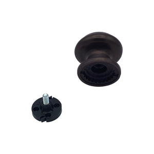 Pomolo fisso per porta SAGUATTI 178/70IB in alluminio marrone opaco