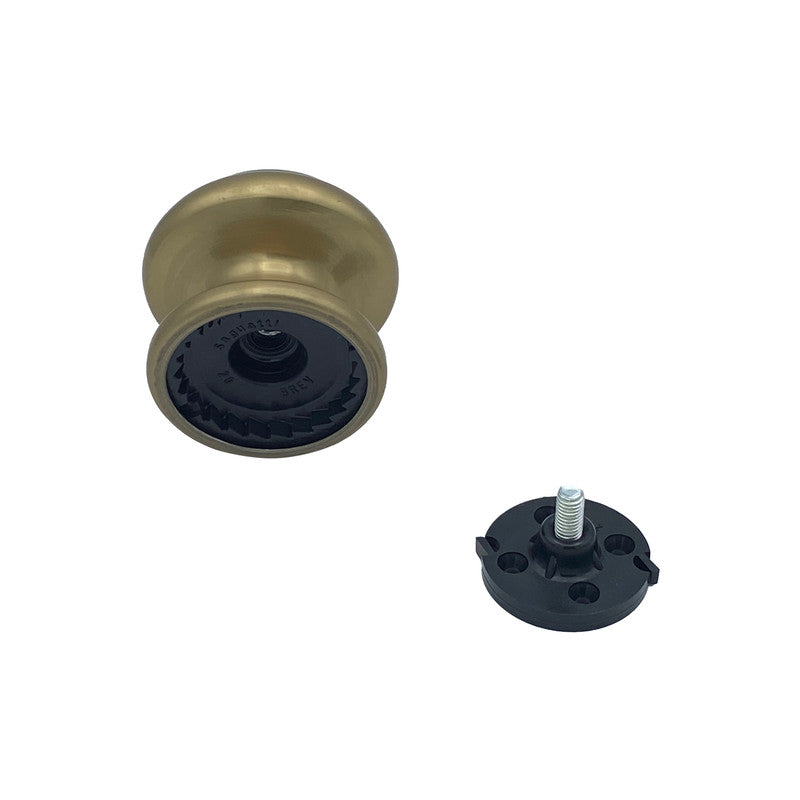 Pomolo fisso per porta SAGUATTI 178/80CB in alluminio bronzo lucido