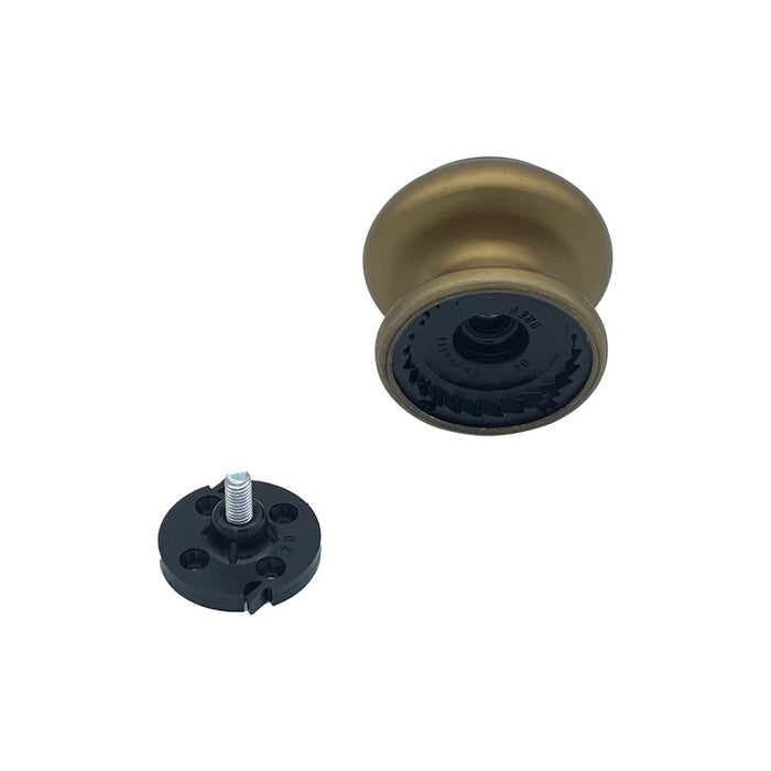 Pomolo fisso per porta SAGUATTI 178/80GB in alluminio bronzo satinato