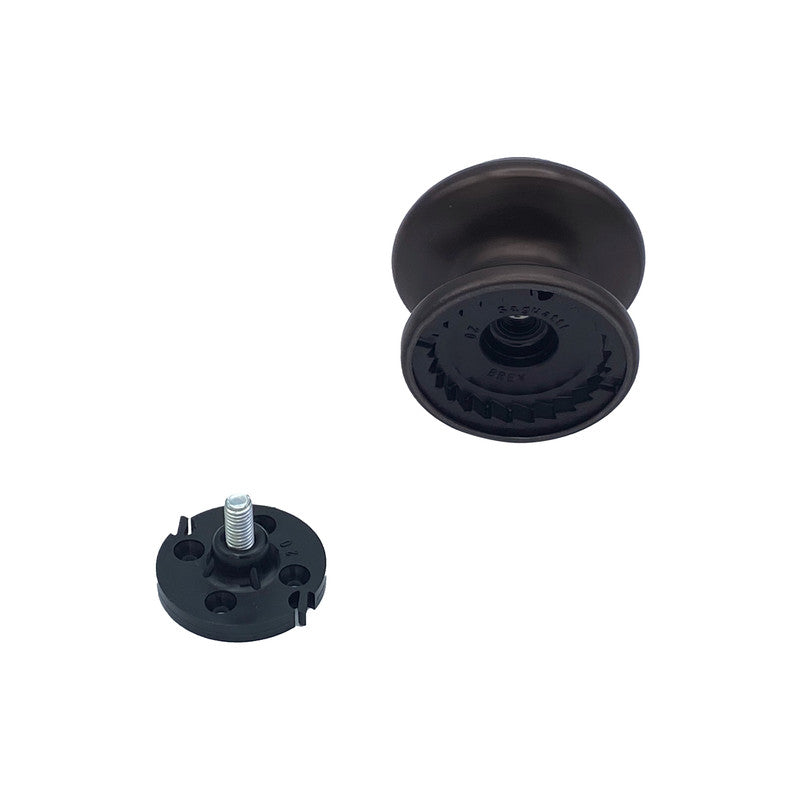 Pomolo fisso per porta SAGUATTI 178/80IB in alluminio marrone opaco