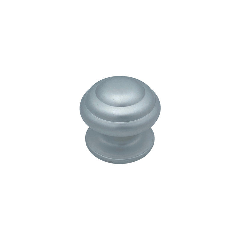 Pomolo fisso per porta SAGUATTI 178/80EB in alluminio argento satinato