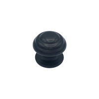 Pomolo fisso per porta SAGUATTI 178/80ZB in alluminio nero opaco