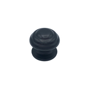 Pomolo fisso per porta SAGUATTI 178/80ZB in alluminio nero opaco