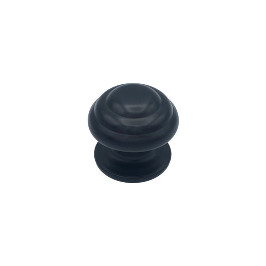 Pomolo fisso per porta SAGUATTI 178/80ZB in alluminio nero opaco