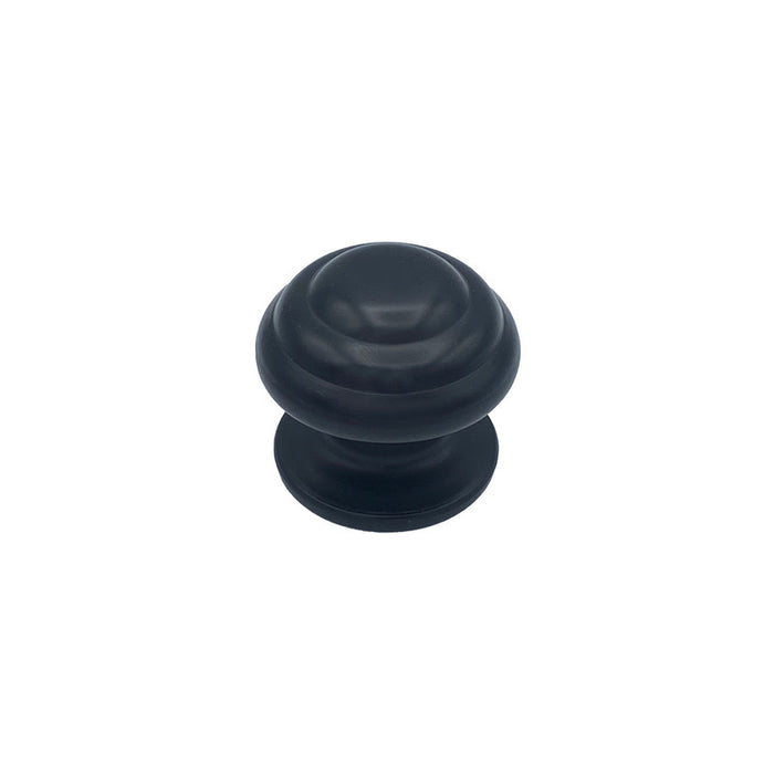 Pomolo fisso per porta SAGUATTI 178/80ZB in alluminio nero opaco