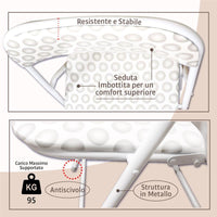 MAURY'S SEDIA PIEGHEVOLE SALVASPAZIO GOLF BIANCA