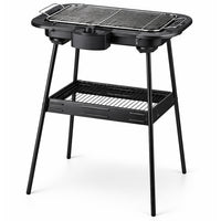 Barbecue Elettrico 2in1 Grill da Tavolo e da Terra con Supporto BBQ 2000W