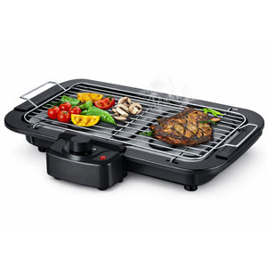 Barbecue Elettrico 2in1 Grill da Tavolo e da Terra con Supporto BBQ 2000W