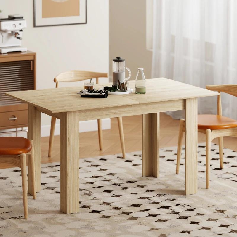 TAVOLO ALLUNGABILE DA PRANZO PER 6-8 PERSONE, 140-180 X 80 CM, COLORE LEGNO