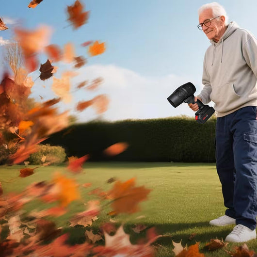 Soffiatore per Foglie Asciugatore per Auto Alta Velocità 2 Batterie e Valigetta