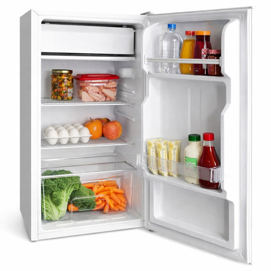 Frigorifero Monoporta 90 Litri Bianco Frigo Salvaspazio con Ripiano Portafrutta