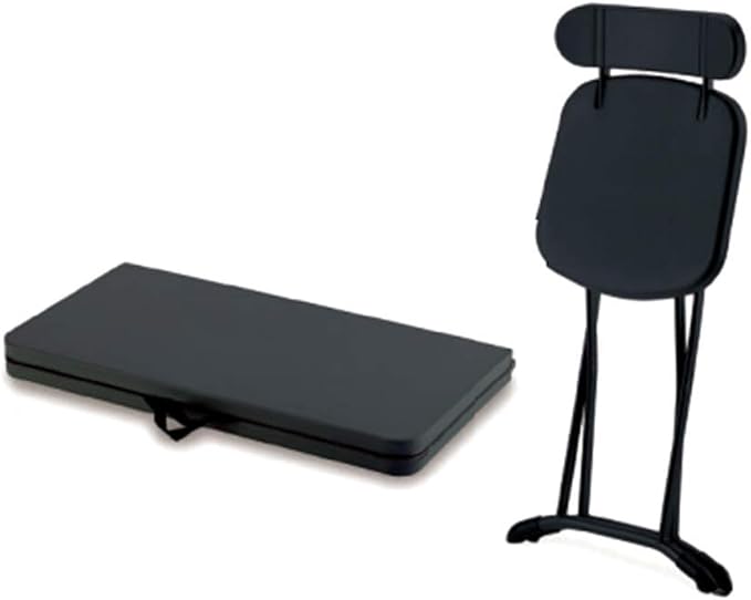 Garden Friend Set Horeca pieghevole in acciaio + HDPE tavolo e 4 sedie antracite