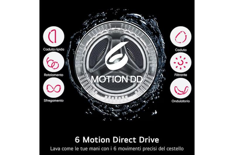 LG W4NX1085NWB LAVASCIUGA 2IN1 8/5KG CON 6 MOTION DIRECT DRIVE E WIFI 1400G CLASSE E