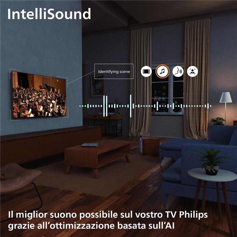 PHILIPS 50PUS7000/12 TELEVISIONE SMART ULTRA HD 4K PIATTO 50''