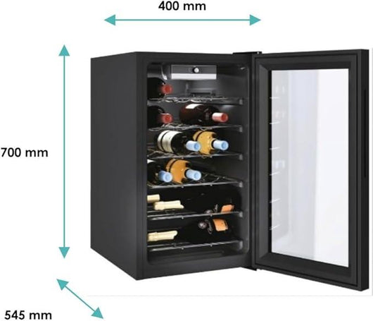 CANDY CWC021M/NF CANTINETTA FRIGORIFERO PER VINI 21 BOTTIGLIE CLASSE G COLORE NERO