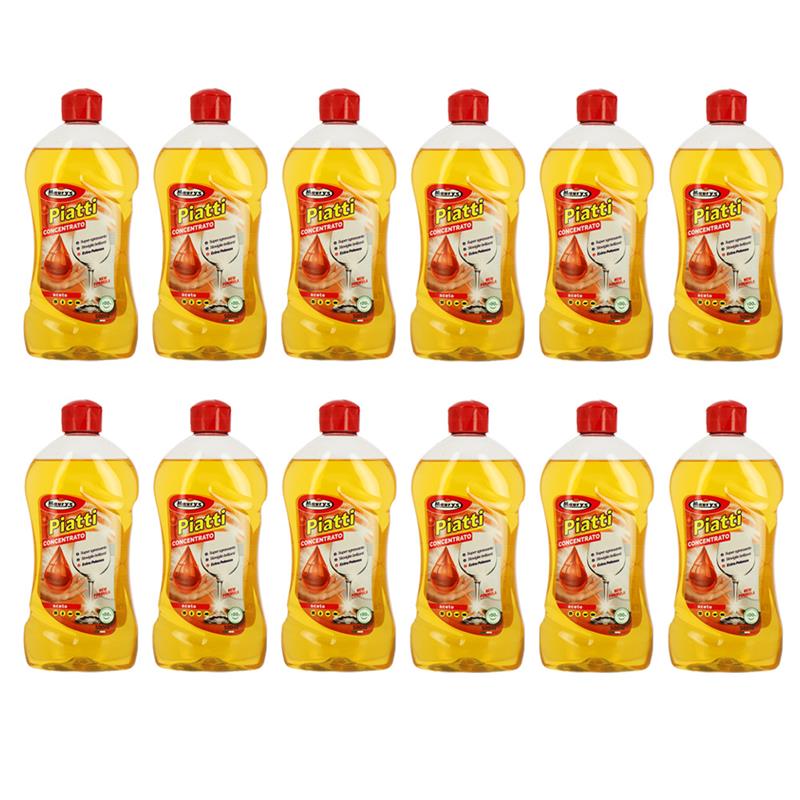 MAURY'S DETERSIVO PIATTI GEL CONCENTRATO ACETO SET 12PZ - 500ML