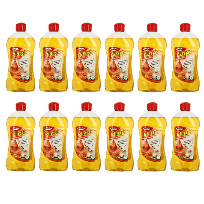 MAURY'S DETERSIVO PIATTI GEL CONCENTRATO ACETO SET 12PZ - 500ML