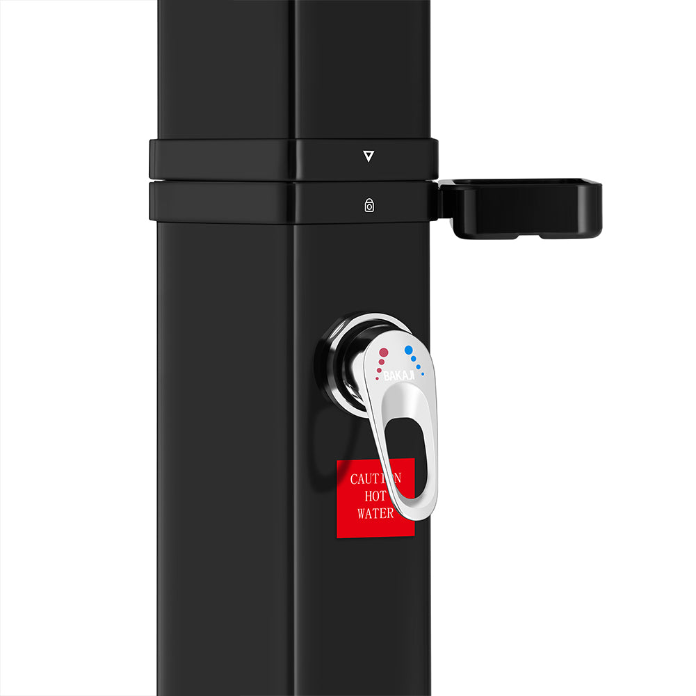 Doccia Solare da Giardino Esagonale 40L con Portasapone Custodia e Borsa 228cm