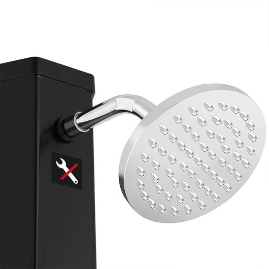 Doccia Solare da Giardino Esagonale 40L con Portasapone Custodia e Borsa 228cm