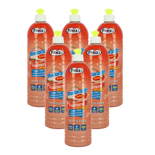 MAURY'S DETERGENTE PAVIMENTI 900 ML FRUTTI DI BOSCO - SET 6PZ