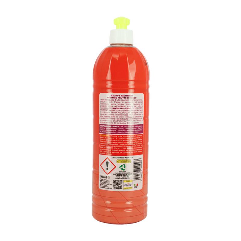MAURY'S DETERGENTE PAVIMENTI 900 ML FRUTTI DI BOSCO - SET 12PZ