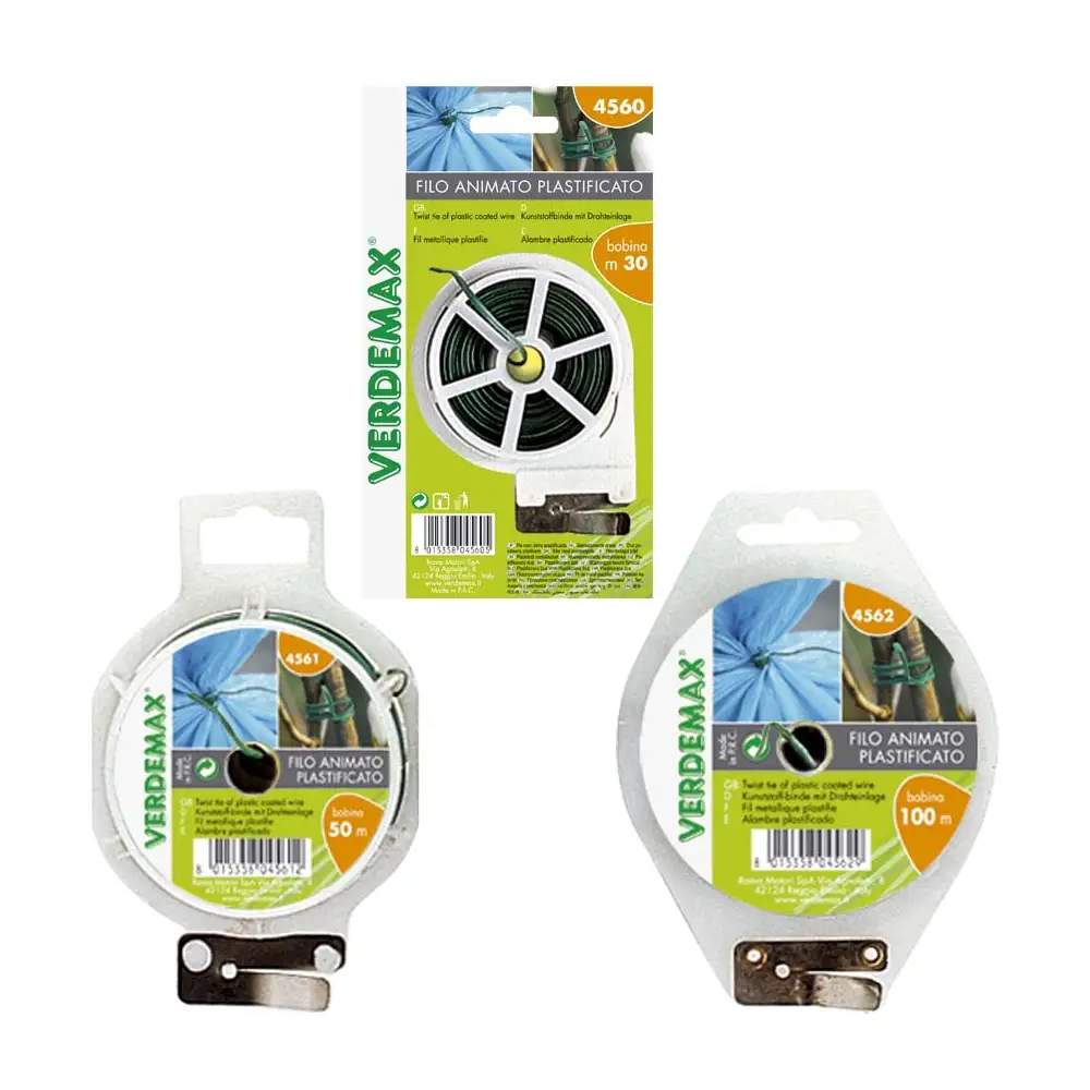 Filo Animato Plastificato per Piante Rami in Bobina Verdemax Formato: 30 Mt