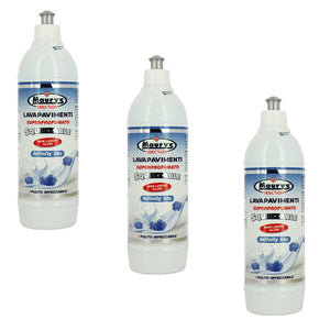 MAURY'S LAVAPAVIMENTI SUPERPROFUMATO SQUEEZABLE 750ML, SET 3PZ INFINITY BLU