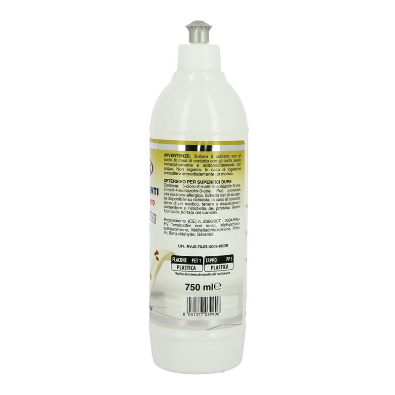 MAURY'S LAVAPAVIMENTI SUPERPROFUMATO SQUEEZABLE 750ML, SET 6PZ  MANDORLA