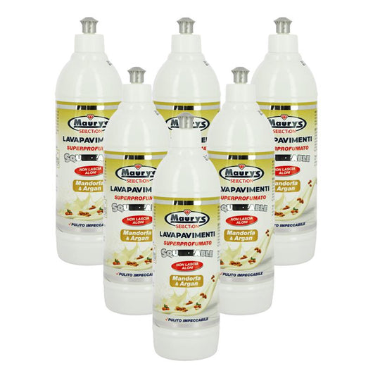 MAURY'S LAVAPAVIMENTI SUPERPROFUMATO SQUEEZABLE 750ML, SET 6PZ  MANDORLA