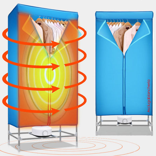 Asciugabiancheria Elettrico Armadio Asciugatrice Stendino Biancheria Aria 1200W