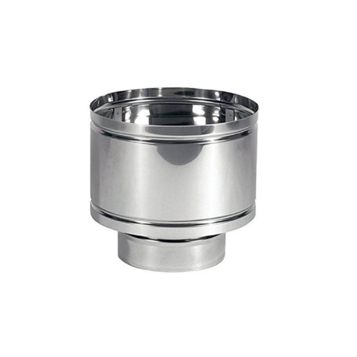 Antivento a botte acciaio inox aisi 304 5/10 comignolo fumaiolo attacco tondo 200/MASCHIO