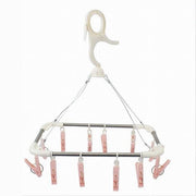 Trade Shop - Stendibiancheria 12 Pinze Mollette Stendino Biancheria Asciugatura Gancio 79540 -