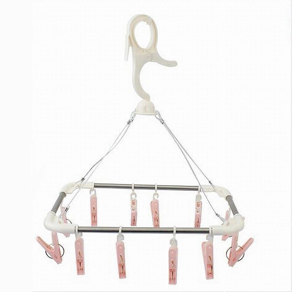 Trade Shop - Stendibiancheria 12 Pinze Mollette Stendino Biancheria Asciugatura Gancio 79540 -