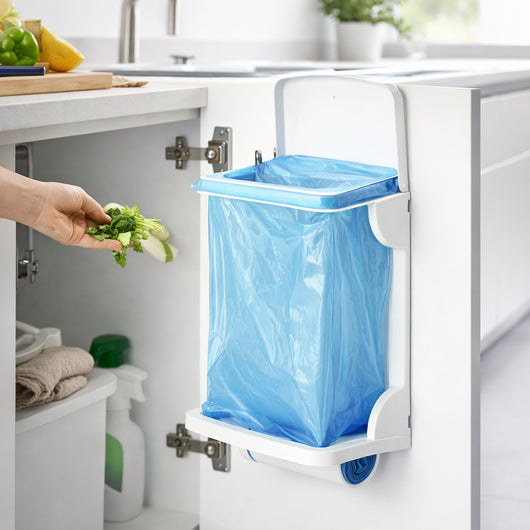 Pattumiera Cucina 10LT con Coperchio da Anta Mobile Plastica PP Salvaspazio