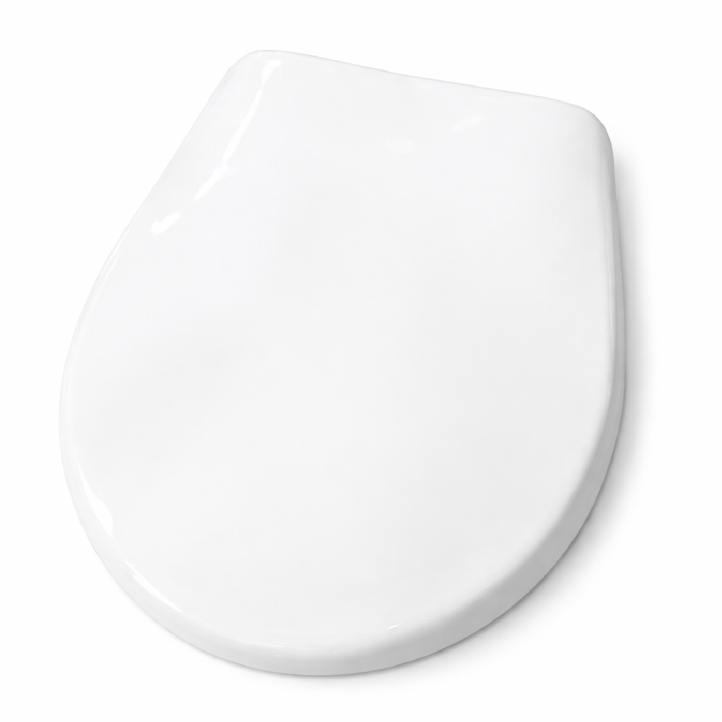 Copri Water Universale Soft Close Sedile WC in PP Bianco Chiusura Rallentata