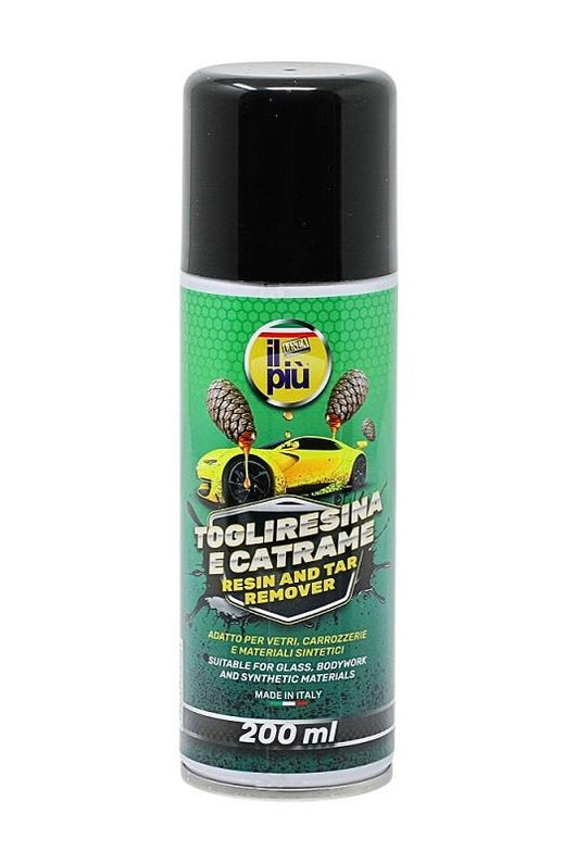 IL PIÙ SPRAY TOGLI RESINA E CATRAME, ADATTO PER VETRI CORRAZZERIE E MATERIALI SINTETICI 200ML