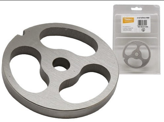 PIASTRA TRAFILA IN ACCIAIO PER TRITACARNE N.22 CON FORI A LOSANGA