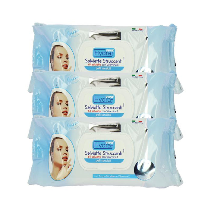 MAURY'S SALVIETTE DETERGENTI UMIDIFICATE STRUCCANTI PER PELLI SENSIBILI 3CF