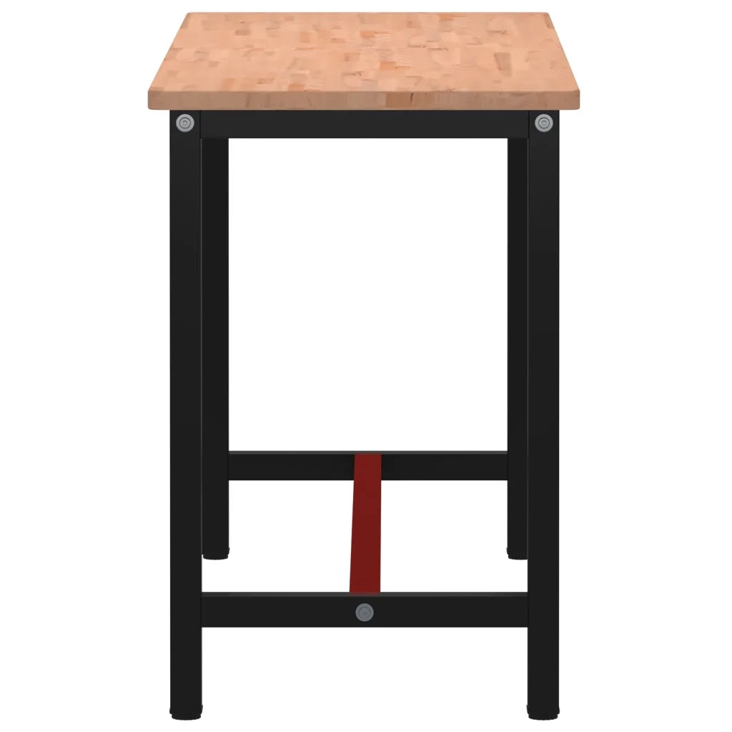 Banco da Lavoro 150x55x81,5 cm Legno Massello Faggio e Metallo 3188905