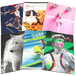 1 QUADERNO 40FF+2 CON RISGUARDO CARTA 80GR - COPERTINA 200GR ASSORTITO