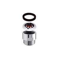 Raccordo in ottone per doccia-soffione con limitatore 8 lt/min