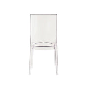 SET 4 SEDIE PARIS IN POLICARBONATO DESIGN MODERNO CONFORTEVOLE PER INTERNI 46,3X55X97,5H CM