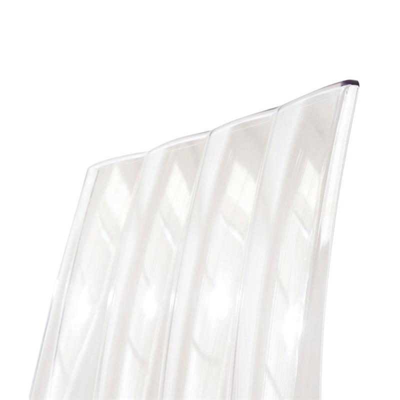 SET 4 SEDIE PARIS IN POLICARBONATO DESIGN MODERNO CONFORTEVOLE PER INTERNI 46,3X55X97,5H CM