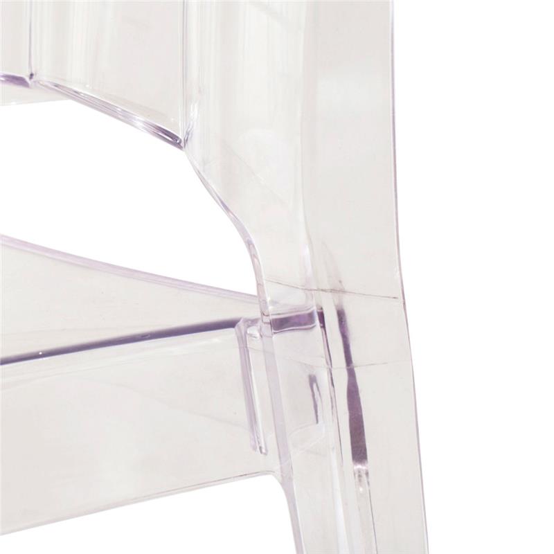 SET 4 SEDIE PARIS IN POLICARBONATO DESIGN MODERNO CONFORTEVOLE PER INTERNI 46,3X55X97,5H CM