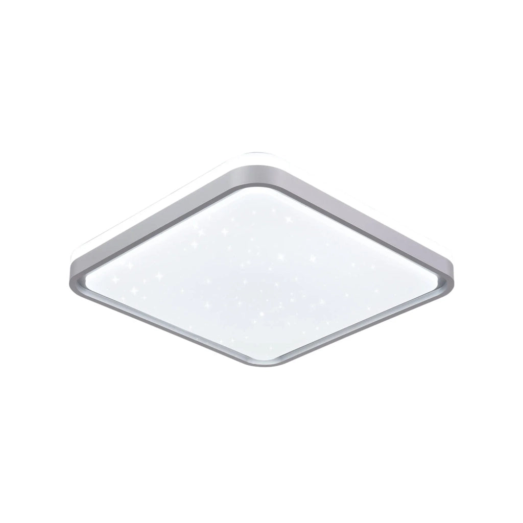 LÚZETE - PLAFÓN LED 58W PW LED REGULABLE BLANCO PLATA CUADRADO TELLUS