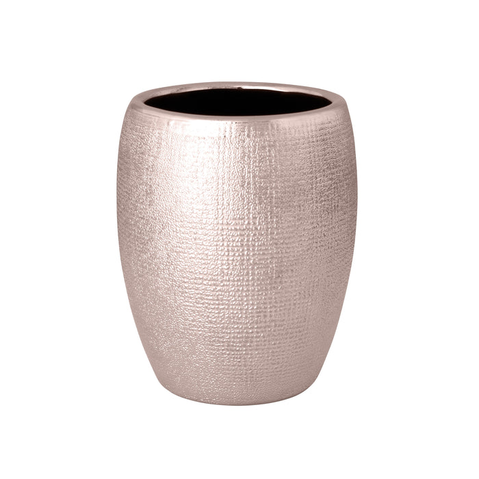 Bicchiere serie glitter in ceramica rosa ramato